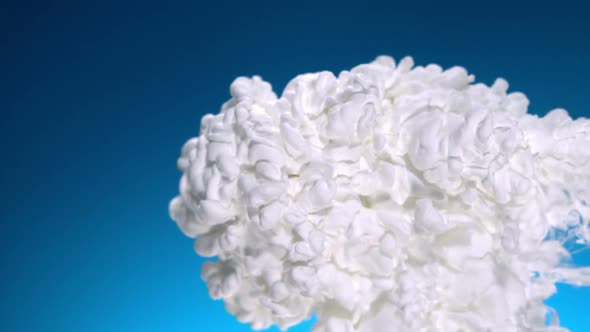 White ink in water, Slow Motion alt