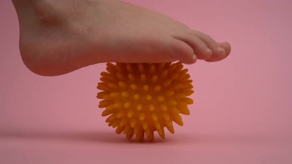 Prevention of Children's Flat Feet and Valgus of the Foot Exercises with Massage Balls