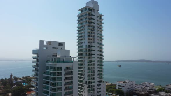 The Modern Buildings by the Sea