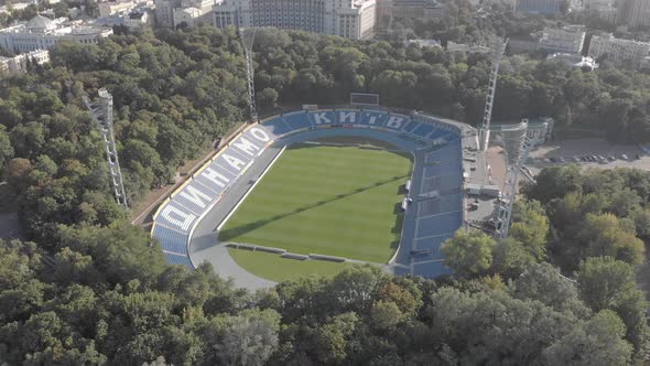 Dynamo Kyiv Lobanovskyi Stadium Aerial View