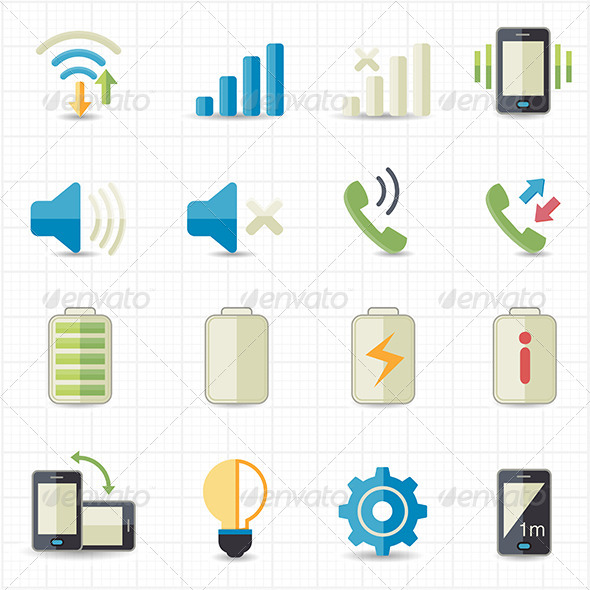 Mobile Phone Profile Icons