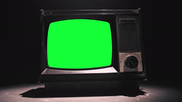 80s Television with Green Screen