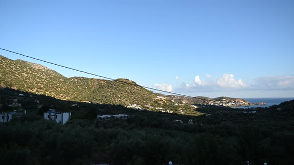 General View of the Village of Bali on the Island of Crete Greece