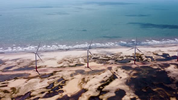 Lencois Maranhenses Brazil. Tropical scenery for vacation travel.