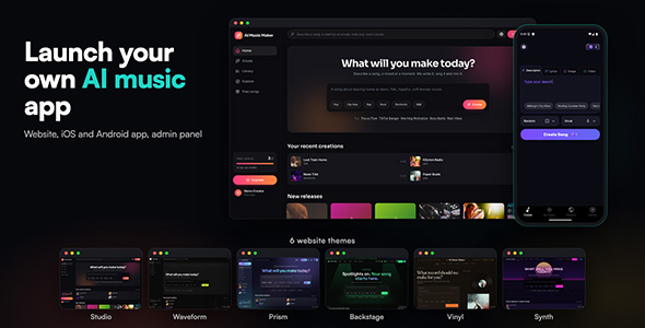 Muzicon | Flutter App AI Song and Video Generator