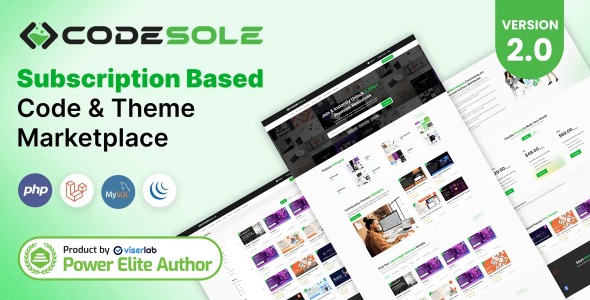 CodeSole - Subscription Based Code And Theme Marketplace