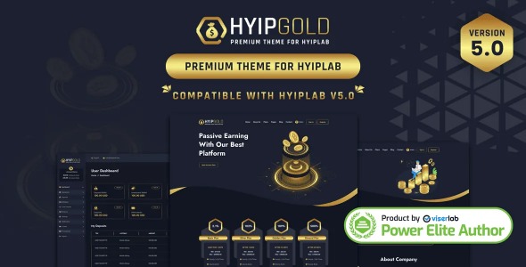 HyipGold - Premium Theme For HYIPLAB