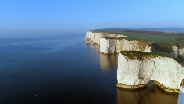 Old Harry Rocks, A Natural Coastal Feature of England from the Air