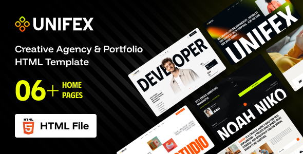 Unifex - Creative Agency & Portfolio HTML Template