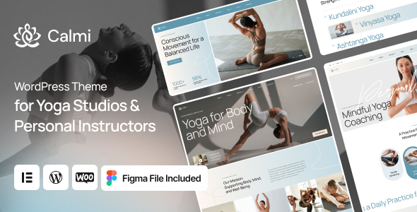Calmi - Yoga Studios & Personal Instructors WordPress Theme