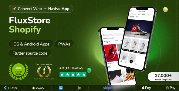 FluxStore Shopify - The Best Flutter E-commerce app