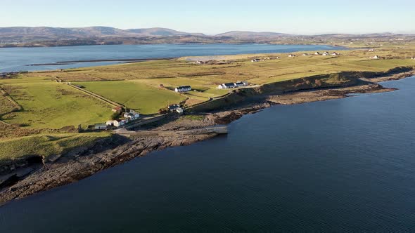 Aerial View of the Ballysaggart Pier and the 15Th Century Franciscan Third Order Remains at St Johns