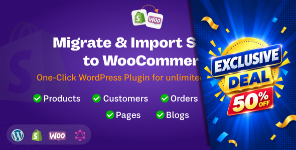 WP Shopify to WooCommerce - Migrate & Import Shopify Store to WordPress