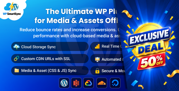 WP SmartSync - WordPress Plugin for Offloading Media & Assets CDN / Cloud Storage