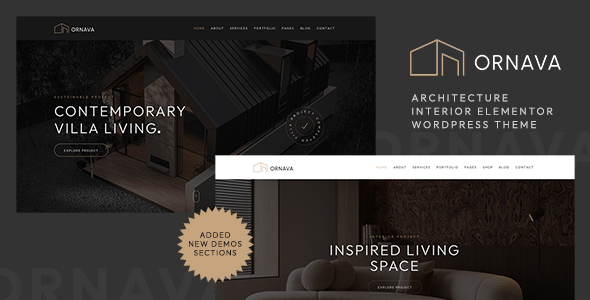 Ornava - Architecture & Interior Elementor WordPress Theme