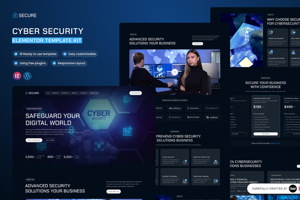Secure – Cyber Security Elementor Template Kit