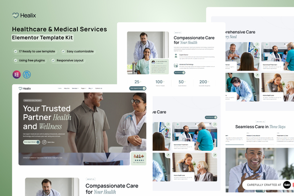 Healix - Healthcare & Medical Services Elementor Template Kit