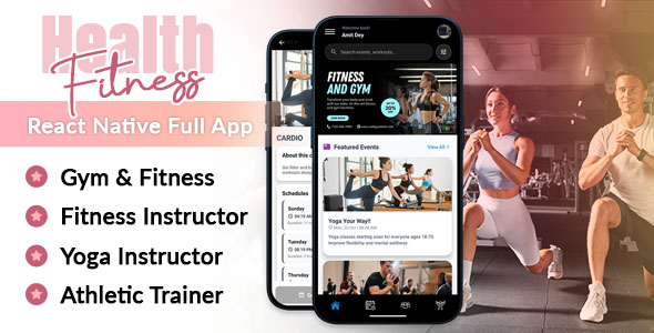Fitness Wellness Yoga Workout Meditation Mental Health Tracker Personal Training Coach Class Booking