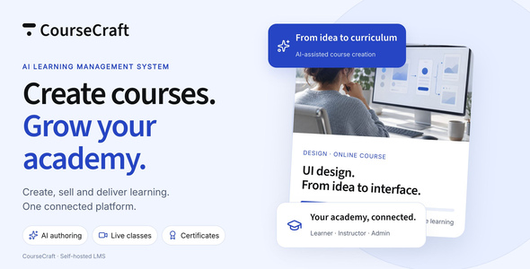 CourseCraft - AI Learning Management System Script for Next.js