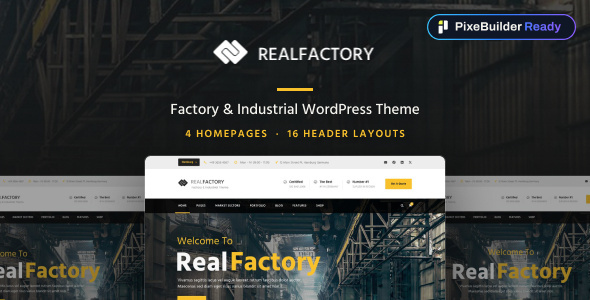 Real Factory - Construction WordPress
