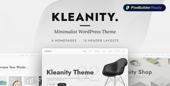 Kleanity - Minimalist WordPress Theme / Creative Portfolio