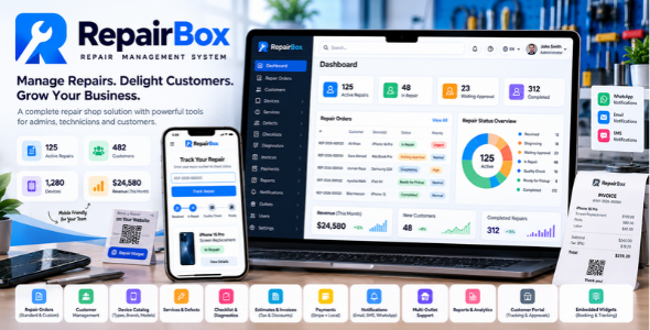Repair box - Repair booking,tracking and workshop management system