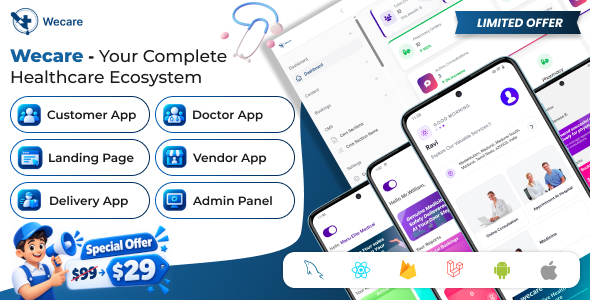 #1 Doctor Consultation - Doctor Appointment - Healthcare App - Hospital Management