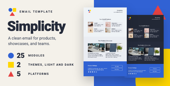 Simplicity | Product Showcase Email Template