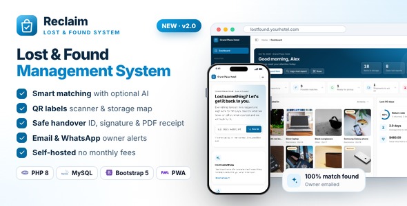 Reclaim - Lost & Found Management System with QR Labels, Smart Matching & AI