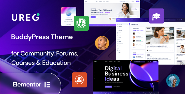 Ureg - BuddyPress & Community WordPress Theme