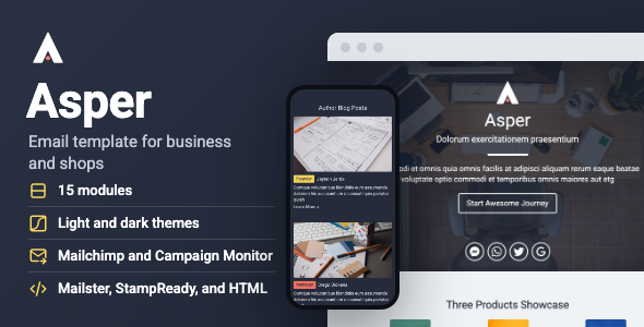 Asper | Multipurpose Business Email Template