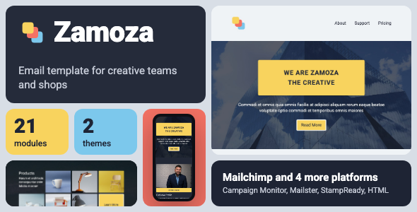 Zamoza | Multipurpose Creative Agency Email Template