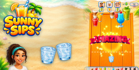 Sunny Sips: Merge | HTML5 Game