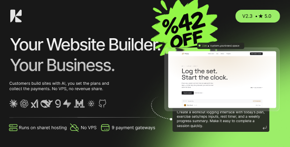 Krikkit – AI Website Builder SaaS Platform for Prompt-Based Site Generation