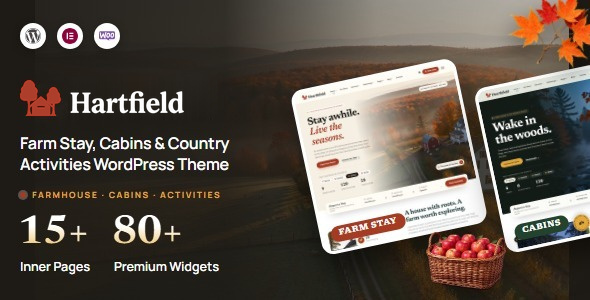 Hartfield – Farm Stay, Cabins & Country Activities WordPress Theme