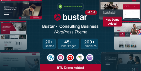 Bustar – Business Consulting WordPress Theme
