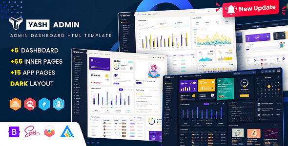 YashAdmin - Admin Dashboard Bootstrap HTML Template