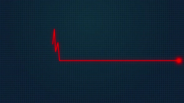 2D Digital Heartbeat Line Animation V4