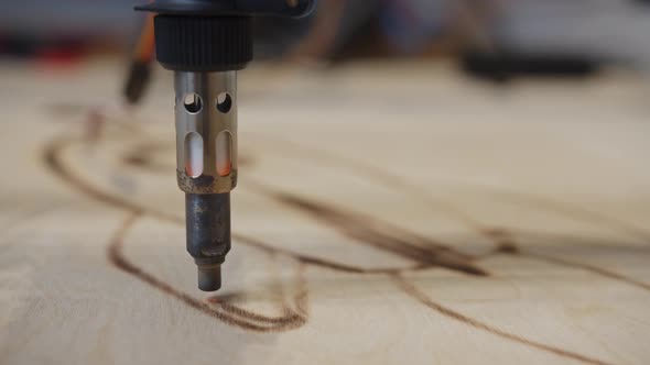 Precisely Burning Plywood With CNC Plotter