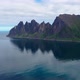 Popular travel destination and Rock Davil’s Jaw in the sunny summer day, Norway,island Senja - VideoHive Item for Sale
