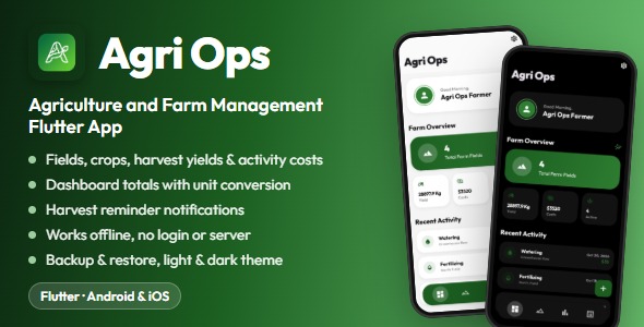 Agri Ops | Agriculture and Farm Management Flutter App