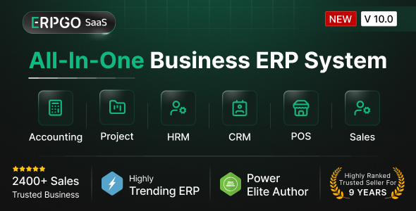 ERPGo SaaS – All-In-One Business ERP System