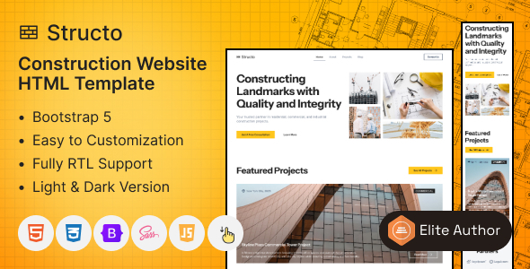 Structo - Construction & Building Company HTML Template
