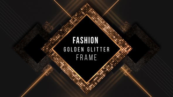 Fashion Golden Glitter Frame