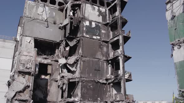 War in Ukraine  Destroyed Building in Borodyanka Bucha District