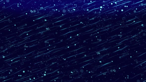 Blue Abstract Particle Background Loop