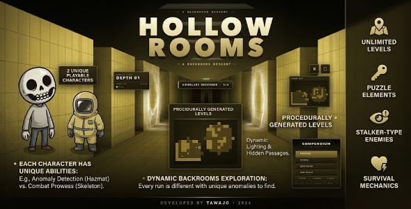 Hollow Rooms | Backrooms Horror HTML5 Game