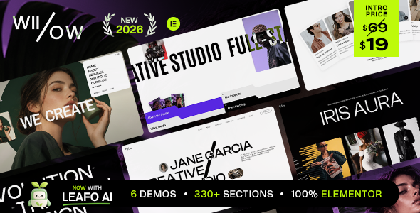 Willows – Creative Agency & Photography Elementor Theme