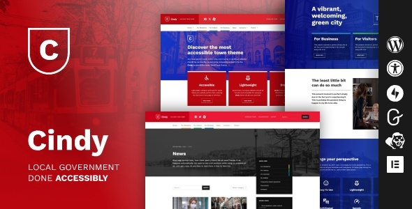 Cindy - Accessible Local Government WordPress Theme