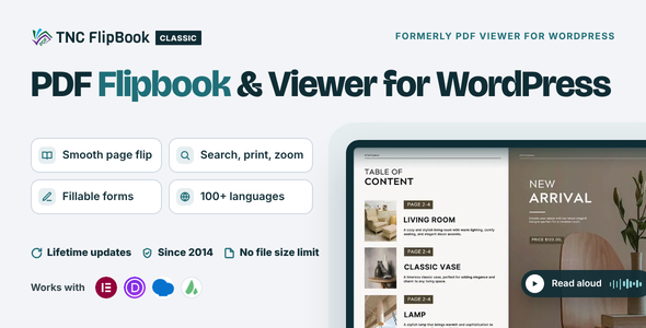 TNC FlipBook Classic - PDF viewer for WordPress